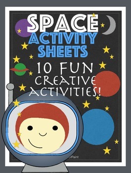 Preview of Space Activity Sheets. Pack of 10 Printables.