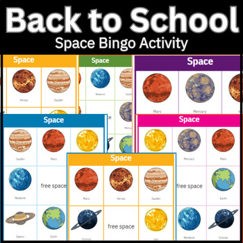 Space Adventure Bingo Activity Game, Play Online or Print them out