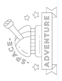 Space Adventures- 26 coloring Pages