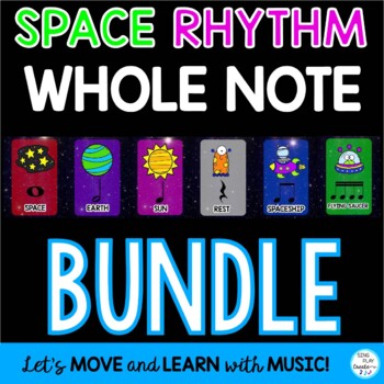 Preview of Rhythm Activities BUNDLE: {Whole Note} (All Levels)  Space Aliens