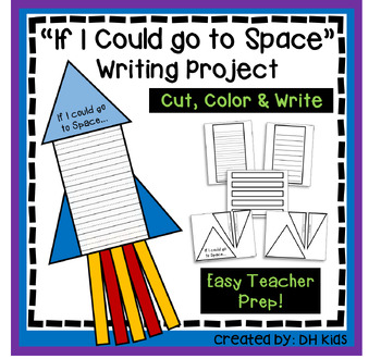Preview of Space Art & Writing Project - Space Shuttle Art - Rocket Ship Craftivity