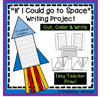 Space Art & Writing Project - Space Shuttle Art - Rocket Ship Craftivity