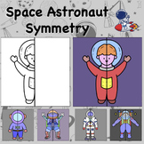 Space Astronaut Lines of Symmetry Drawing Activity - Fun E