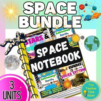 Preview of Moon Phases Solar System Stars & Galaxies Astronomy Space Unit Bundle