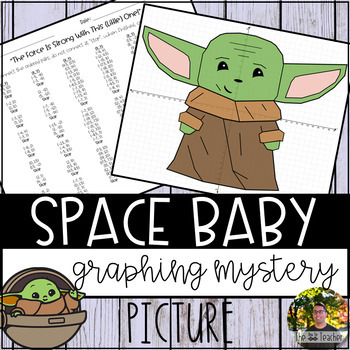 Preview of Space Baby Graphing Mystery Picture