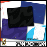 Space Background Scenes Clip Art - Digital Papers