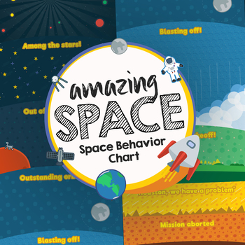 Preview of Space Theme Behavior Chart - Amazing Space