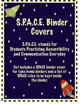 Preview of Space Binder & Rules {Space Theme}