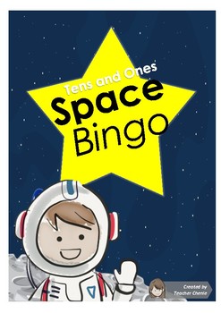 Preview of Preschool Fun Activity - Math Space Bingo (Tens and Ones Place Value)