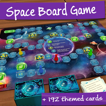 Preview of Space Exploration Board Game and Cards  | Astronomy Activities - Solar System