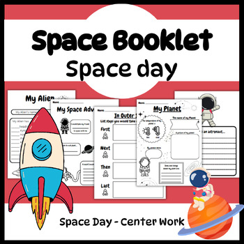 Preview of Space Booklet- Space Day - Grades k, 1, 2, 3,