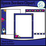 Space Borders/Page Frames Clipart--Dollar Deal (sized 8.5 x 11)