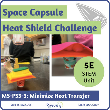 Preview of Space Capsule Heat Shield 5E Engineering Challenge (MS-PS3-3)