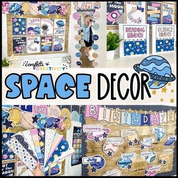 Preview of Space Classroom Decor Bundle