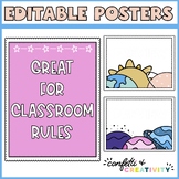 Space Classroom Posters | Editable