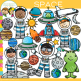 Astronaut Kids Space Theme Clip Art