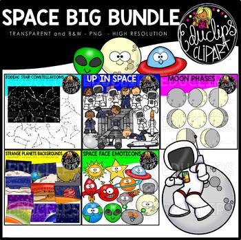 Preview of Space Clip Art Big Bundle {Educlips Clipart}