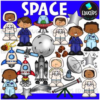 Preview of Space Clip Art Set {Educlips Clipart}