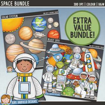 Preview of Space & Solar System Clip Art Bundle (Kate Hadfield Designs)