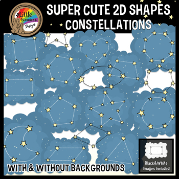 Preview of Space Clipart | 2D Shapes | Constellations