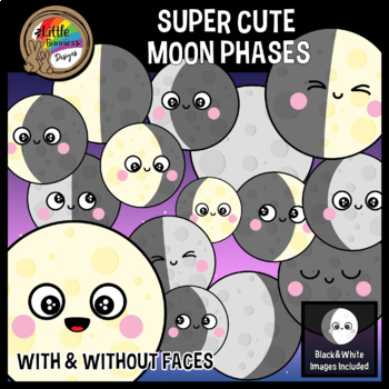 Preview of Space Clipart | Moon Phases