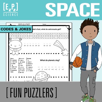 Preview of Space Codes and Jokes | Science Puzzle Challenge for Early Finishers