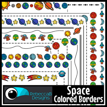 Alphabet Border Solar System Themed