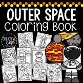 Space Coloring Book {Made by Creative Clips Clipart}