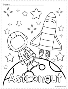 Preview of Space Coloring Pages