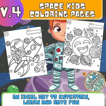 Cartoon Astronaut Coloring Page for Kids - Get Coloring Pages