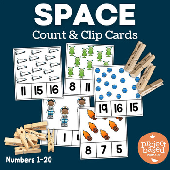 Preview of Space Count and Clip Cards