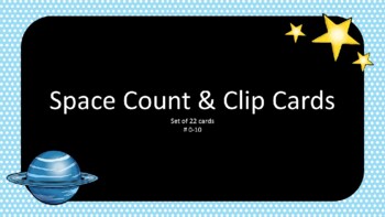 Preview of Space Count and Clip Cards