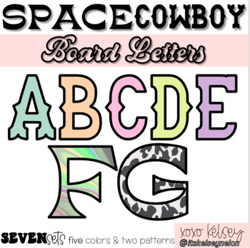 Preview of Space Cowboy // Board Letters