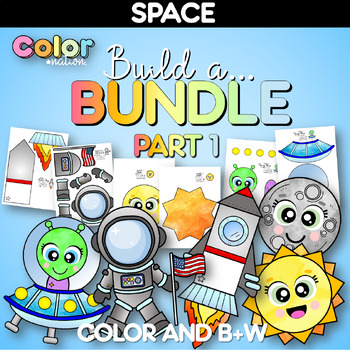 Preview of Space Crafts Activities BUNDLE Part 1 | Astronaut | Rocket | Planets| Alien