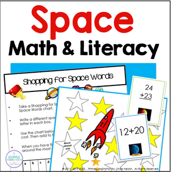 Preview of Solar System Integrated Learning - Thematic Space and Planets Math and Literacy
