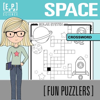 Preview of Space Crossword Puzzle Activity | Science Word Puzzle for Early Finishers