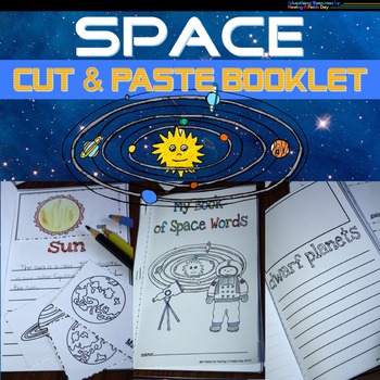 Preview of Space Cut and Paste Matching Mini Booklet | Solar System Research Template