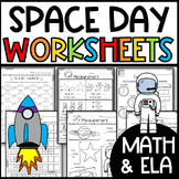 Space Day Themed Activities and Worksheets: End of the Yea