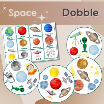 Preview of Space Dobble game (Spot it)