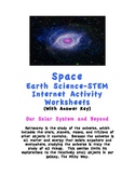 Space- Earth Science Internet Activity Worksheets w/ Answer Key