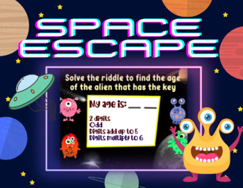 Preview of Space Escape Room