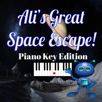 Preview of Space Escape Room Interactive Digital Music Game - Piano Keys Identification