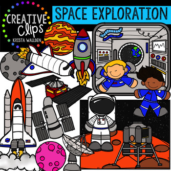 Preview of Space Clipart: Exploration {Creative Clips Clipart}