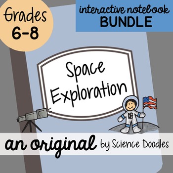 Preview of Space Exploration Interactive Notebook Doodle BUNDLE - Notes