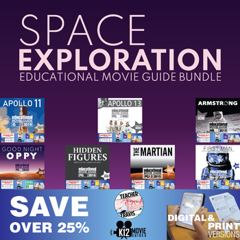 Preview of Space Exploration | NASA | Movie Guide Bundle | SAVE 25%