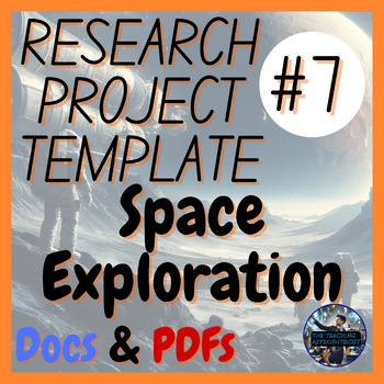 Preview of Space Exploration | Science Research Project Template #7 Astro (Offline Version)