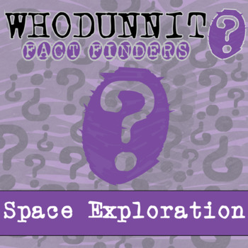 Preview of Space Exploration Whodunnit Activity - Printable & Digital Game Options