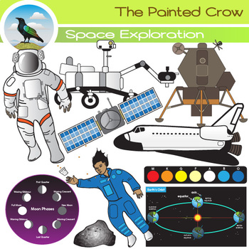 Preview of Space Exploration and Concepts Clip Art Set