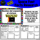 Space Fast Facts (Spanish Version)
