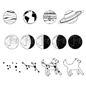 Preview of Space Fonts - Planets and Constellations